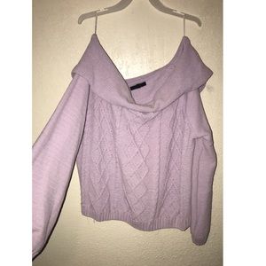 Off shoulder sweater